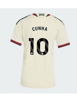 Manchester United Matheus Cunha #10 Ausweichtrikot für Frauen 2026-27 Kurzarm Manchester United Matheus Cunha #10 Ausweichtrikot für Frauen 2026-27 Kurzarm